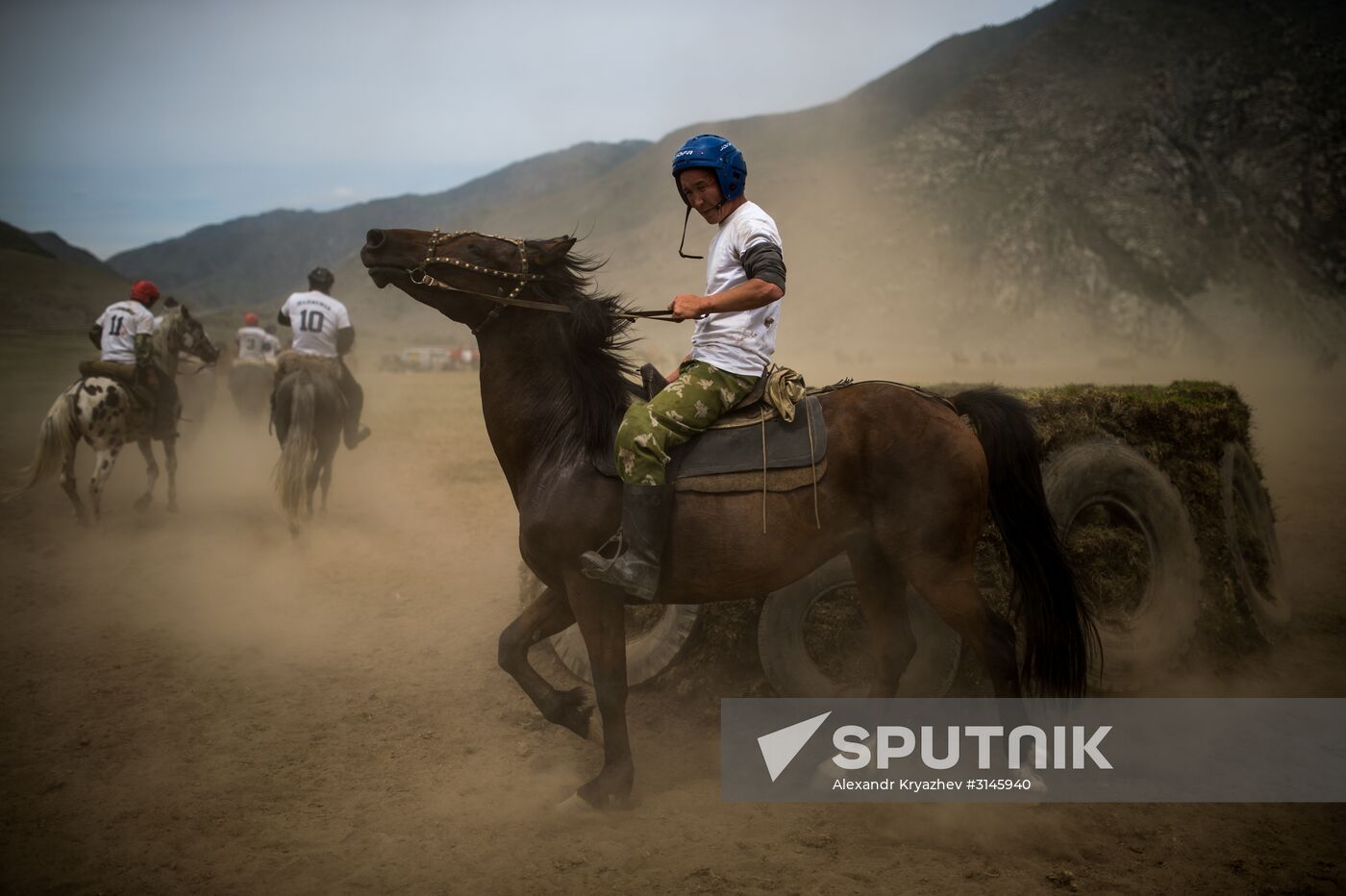Kok-Boru traditional equestrian tournament in Altai Republic