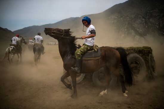 Kok-Boru traditional equestrian tournament in Altai Republic
