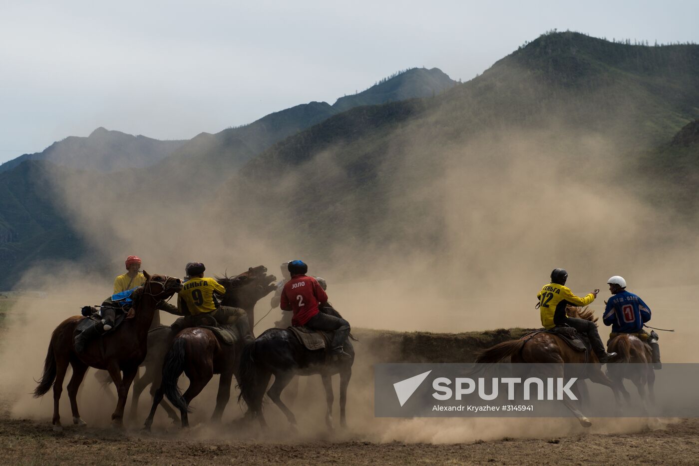 Kok-Boru traditional equestrian tournament in Altai Republic