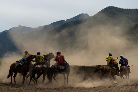 Kok-Boru traditional equestrian tournament in Altai Republic