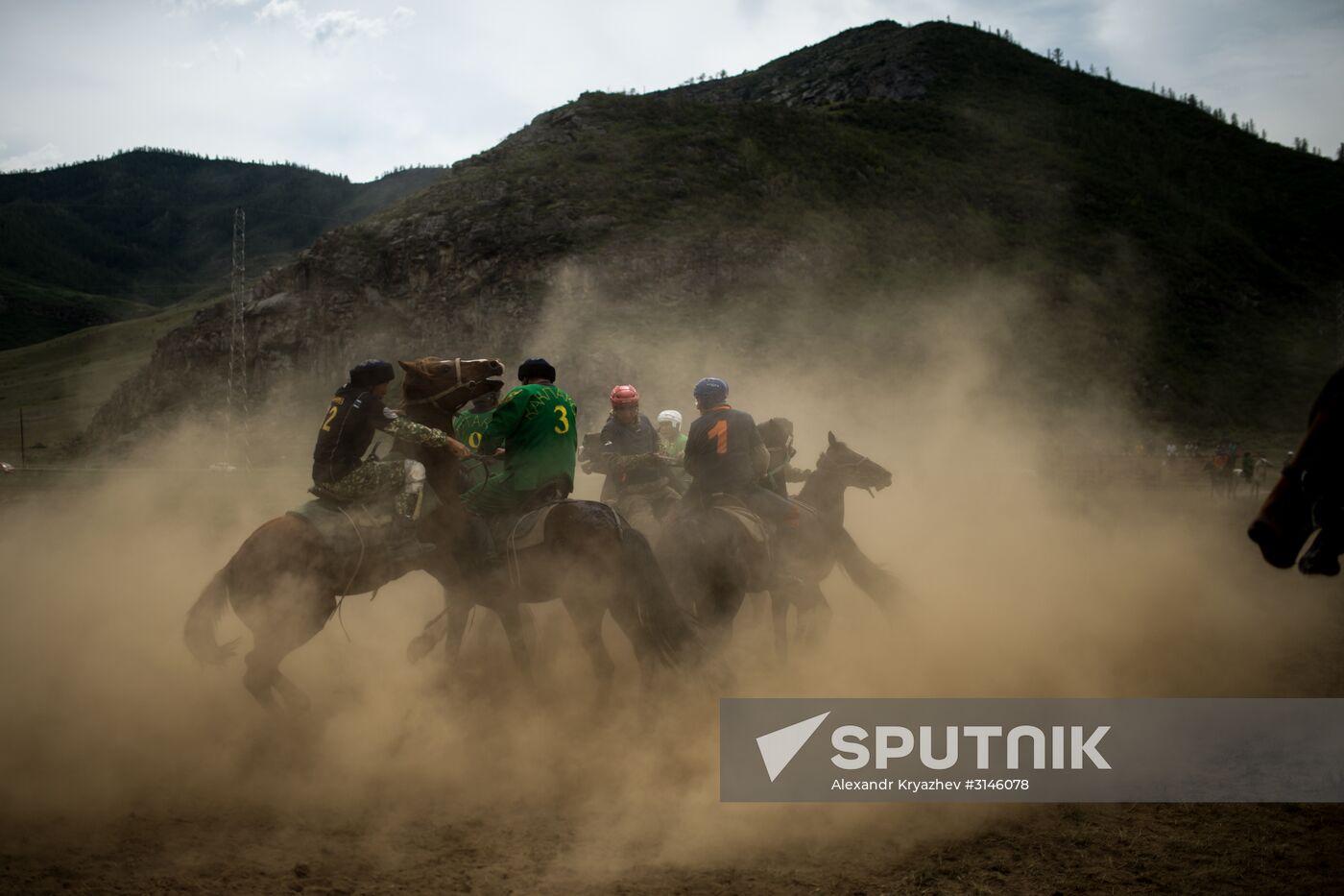 Kok-Boru traditional equestrian tournament in Altai Republic