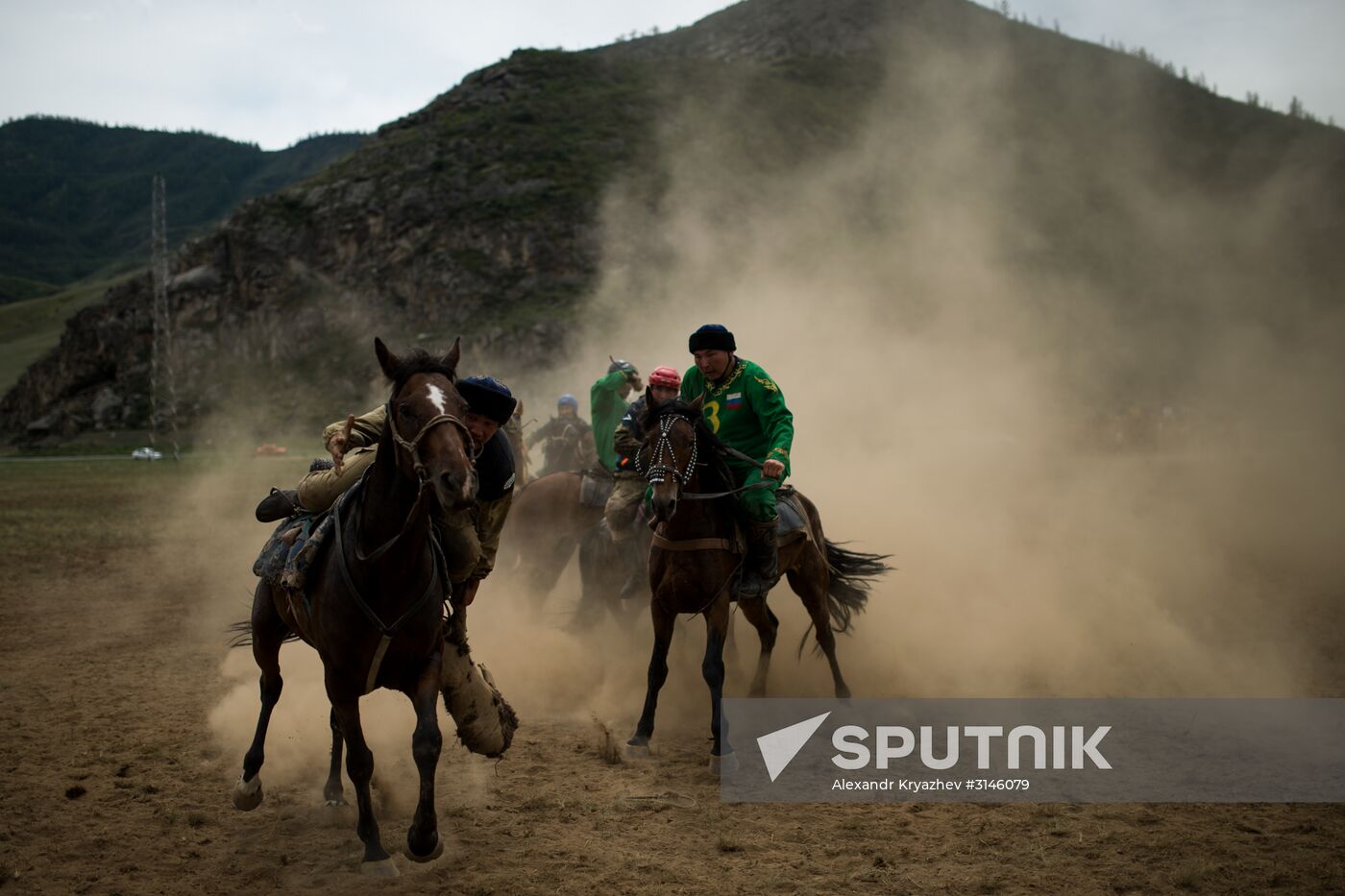 Kok-Boru traditional equestrian tournament in Altai Republic