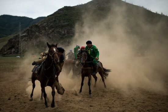 Kok-Boru traditional equestrian tournament in Altai Republic