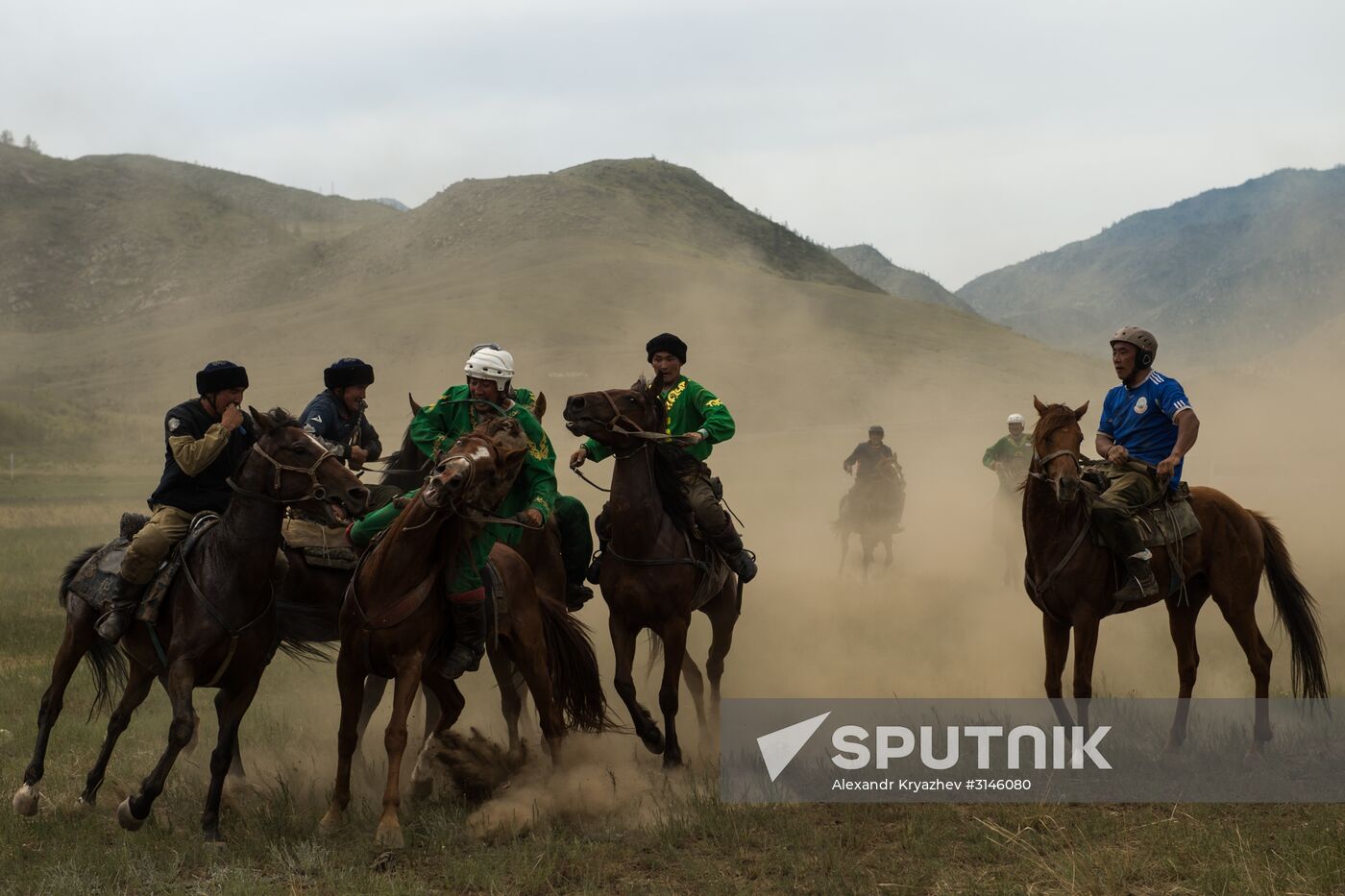 Kok-Boru traditional equestrian tournament in Altai Republic