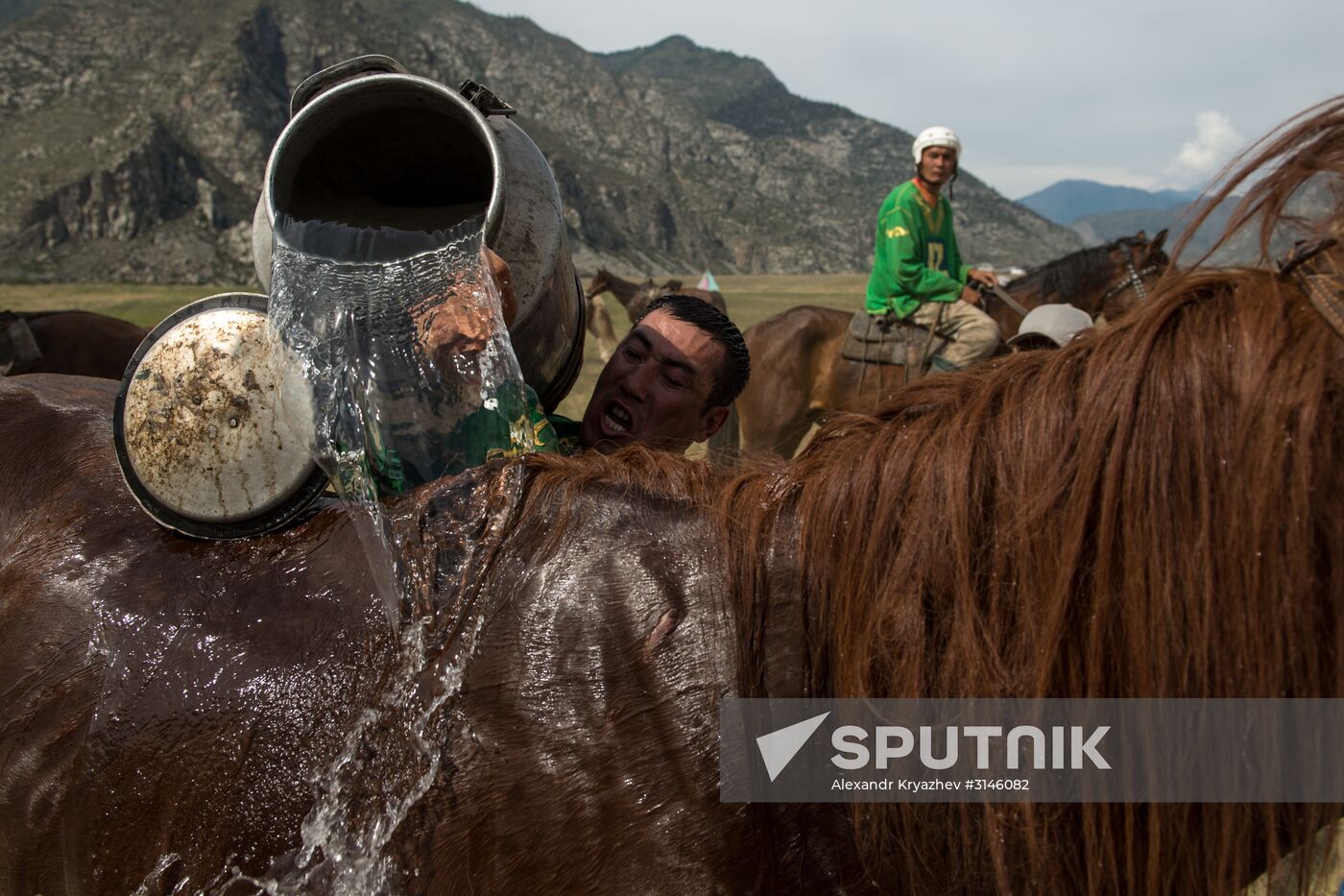 Kok-Boru traditional equestrian tournament in Altai Republic
