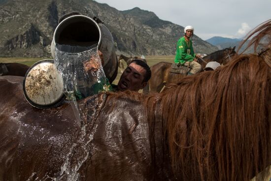 Kok-Boru traditional equestrian tournament in Altai Republic
