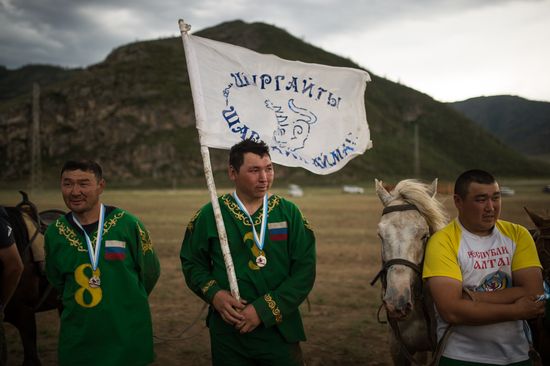 Kok-Boru traditional equestrian tournament in Altai Republic