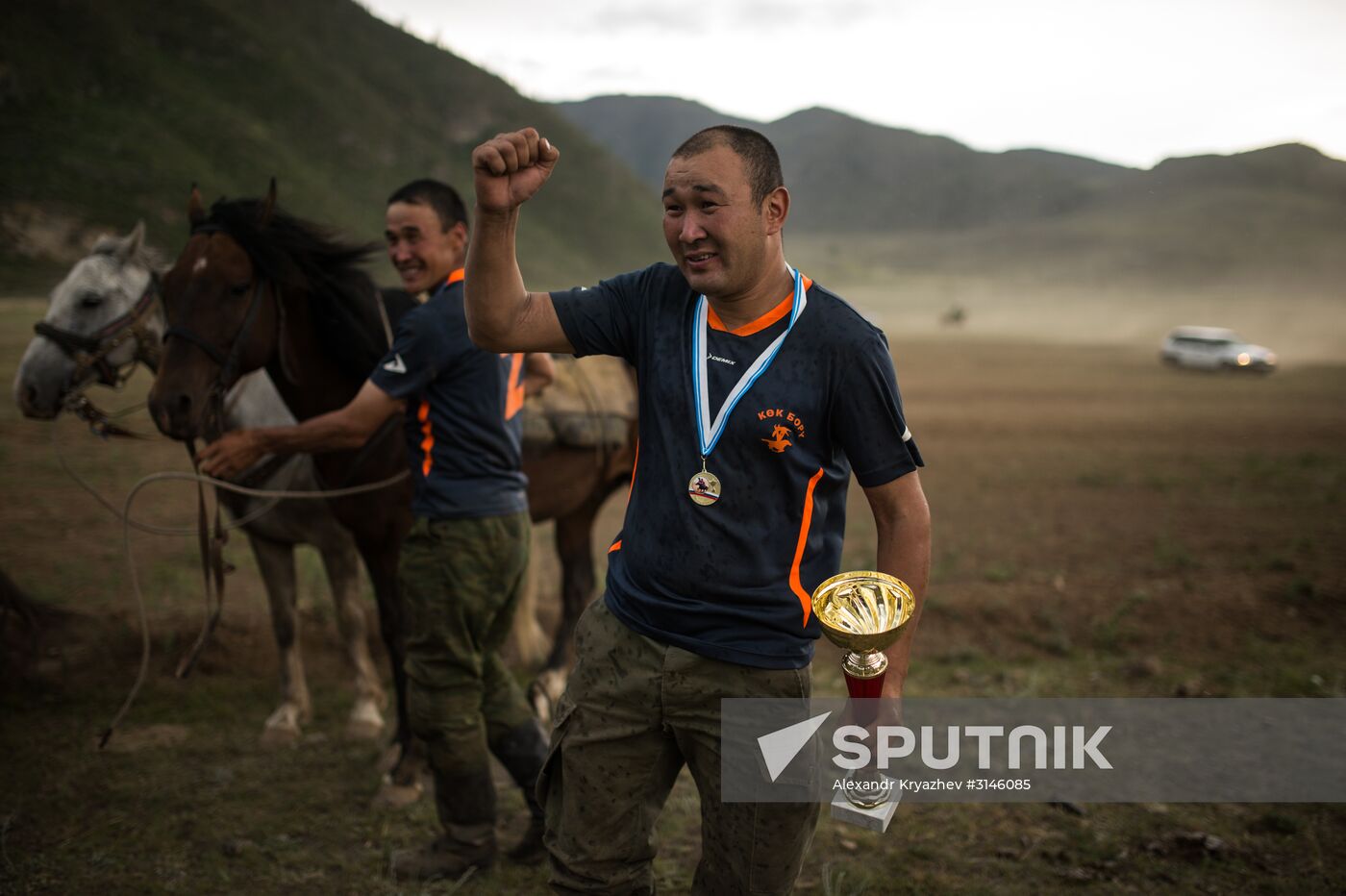 Kok-Boru traditional equestrian tournament in Altai Republic
