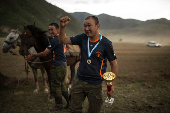 Kok-Boru traditional equestrian tournament in Altai Republic