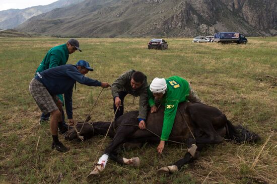 Kok-Boru traditional equestrian tournament in Altai Republic