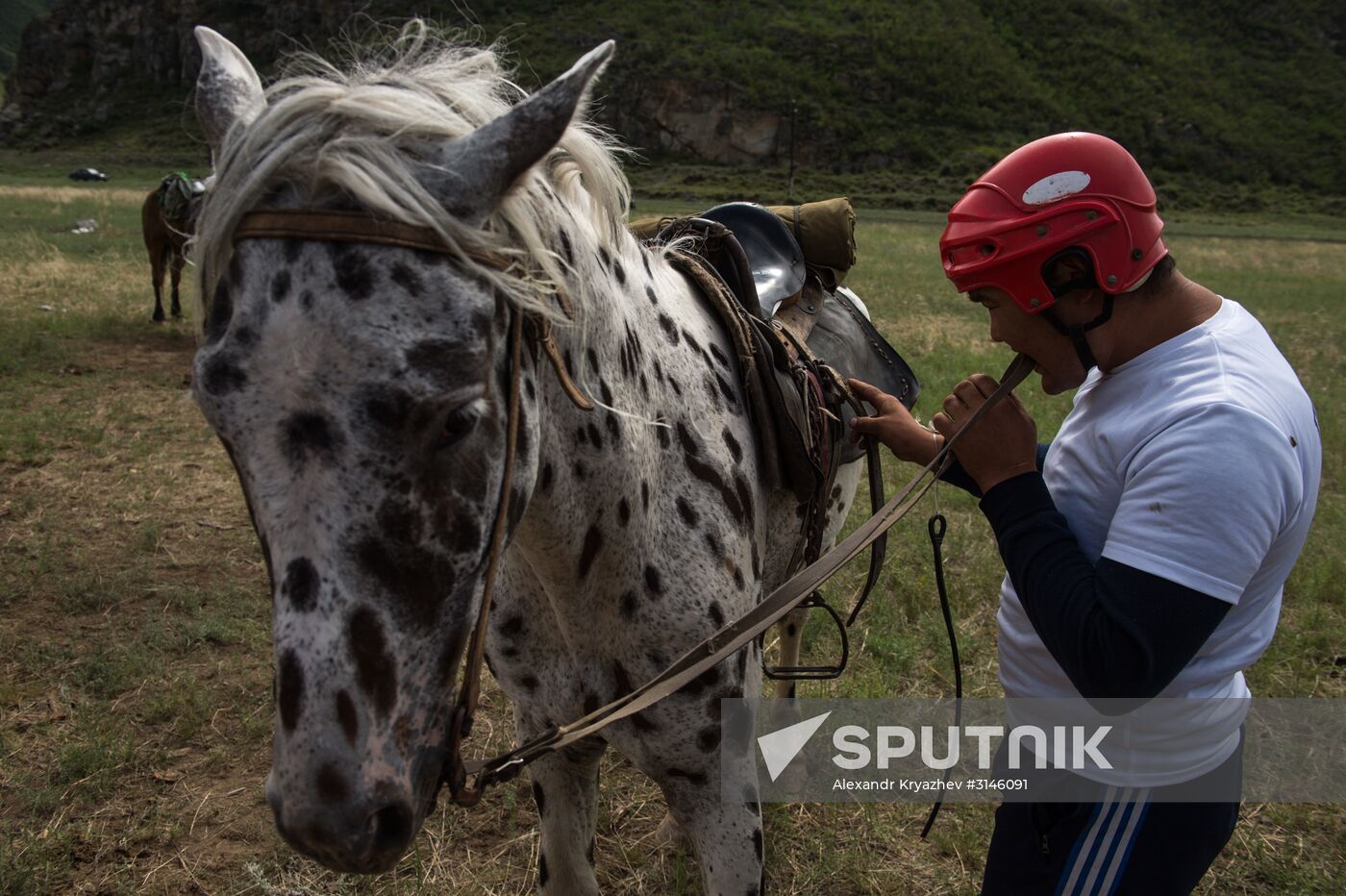 Kok-Boru traditional equestrian tournament in Altai Republic