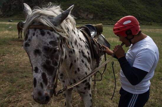 Kok-Boru traditional equestrian tournament in Altai Republic