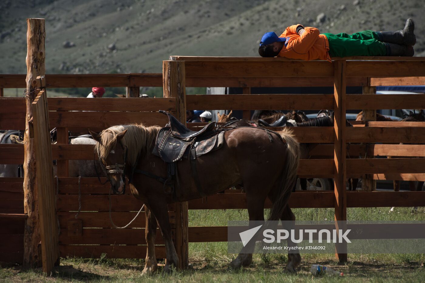 Kok-Boru traditional equestrian tournament in Altai Republic