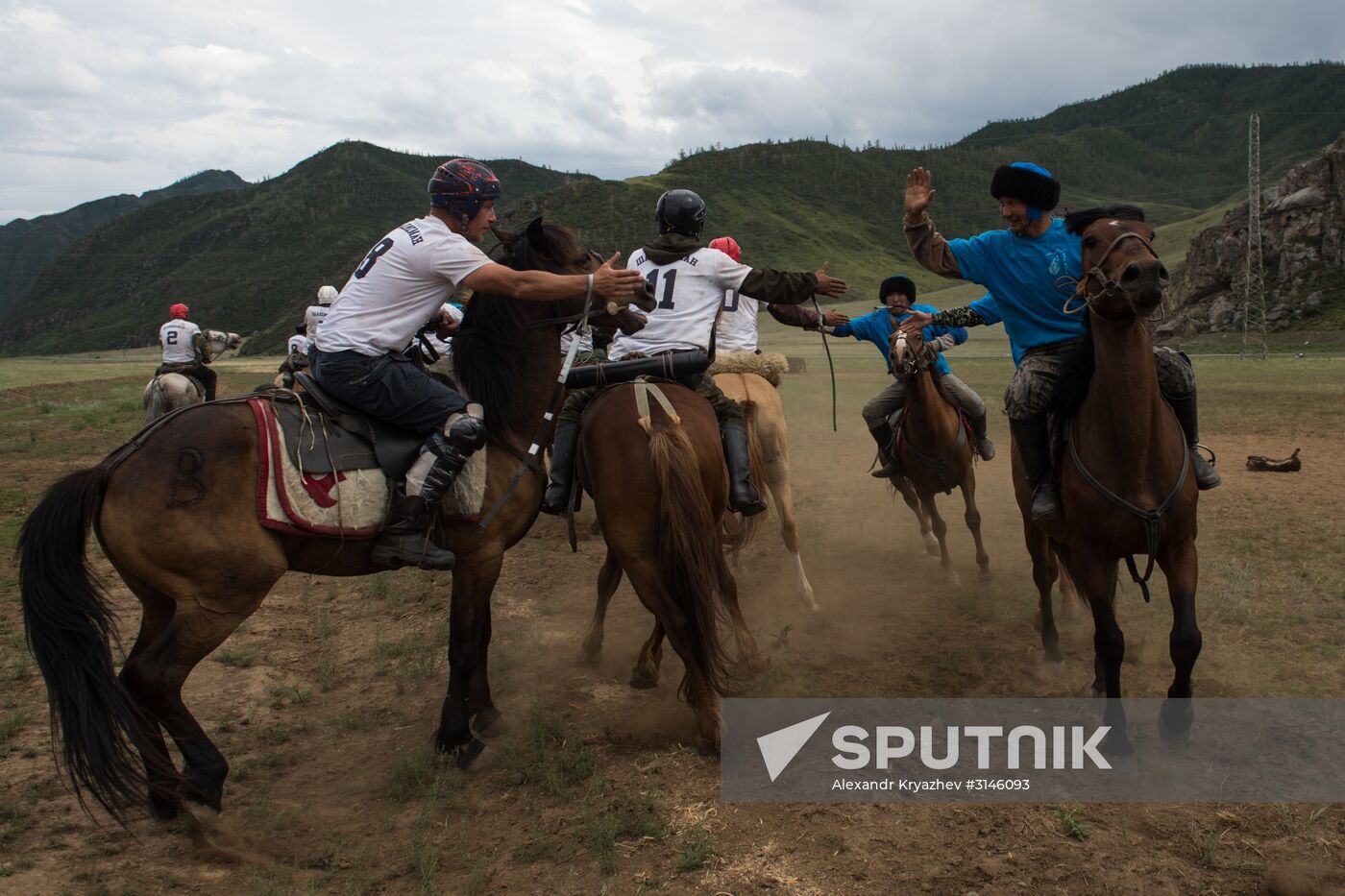 Kok-Boru traditional equestrian tournament in Altai Republic