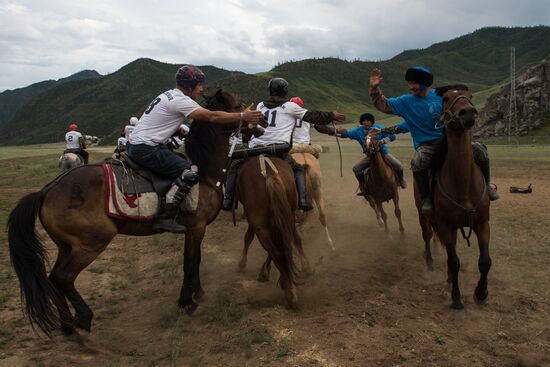 Kok-Boru traditional equestrian tournament in Altai Republic