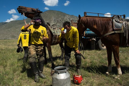 Kok-Boru traditional equestrian tournament in Altai Republic