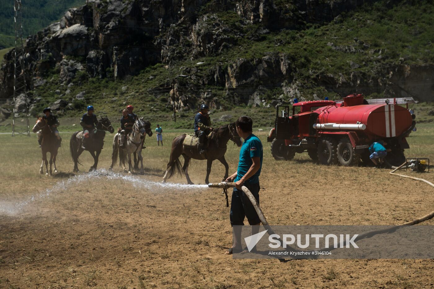 Kok-Boru traditional equestrian tournament in Altai Republic