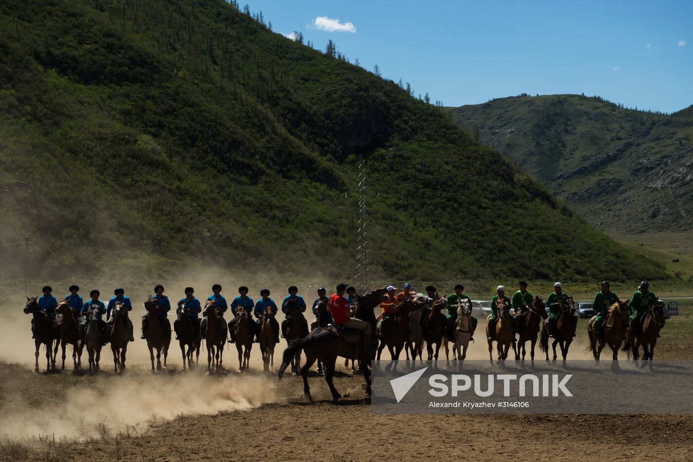 Kok-Boru traditional equestrian tournament in Altai Republic