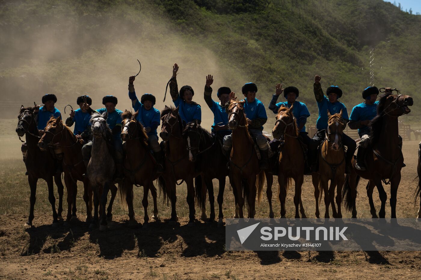Kok-Boru traditional equestrian tournament in Altai Republic