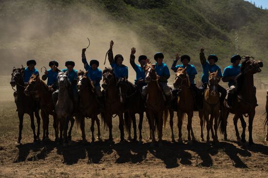 Kok-Boru traditional equestrian tournament in Altai Republic