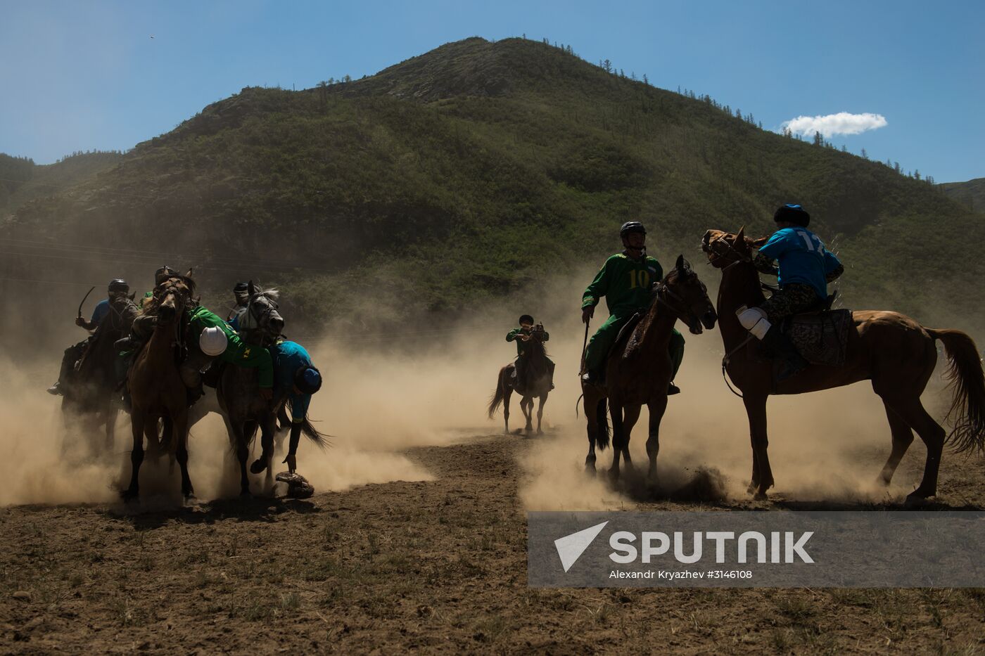 Kok-Boru traditional equestrian tournament in Altai Republic