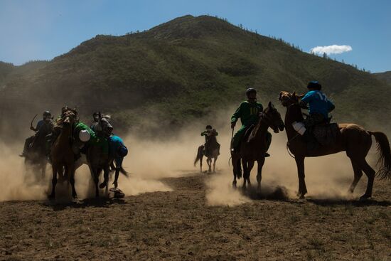 Kok-Boru traditional equestrian tournament in Altai Republic