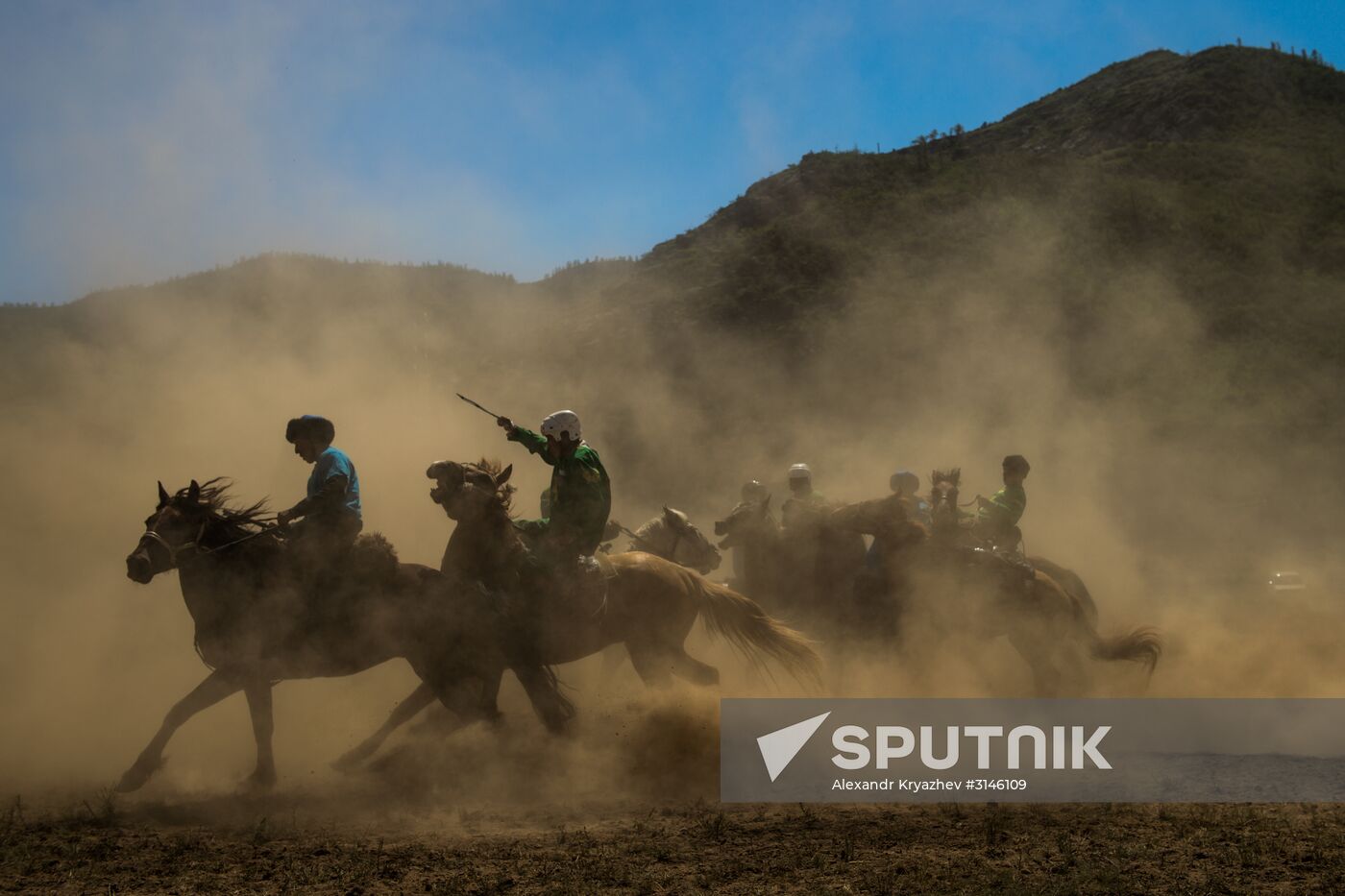 Kok-Boru traditional equestrian tournament in Altai Republic