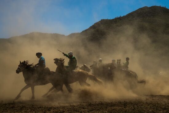 Kok-Boru traditional equestrian tournament in Altai Republic