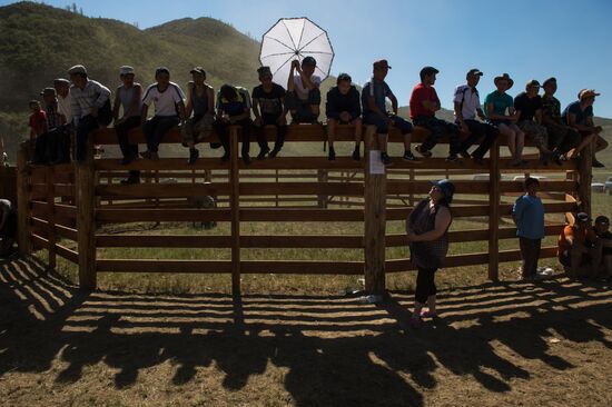 Kok-Boru traditional equestrian tournament in Altai Republic