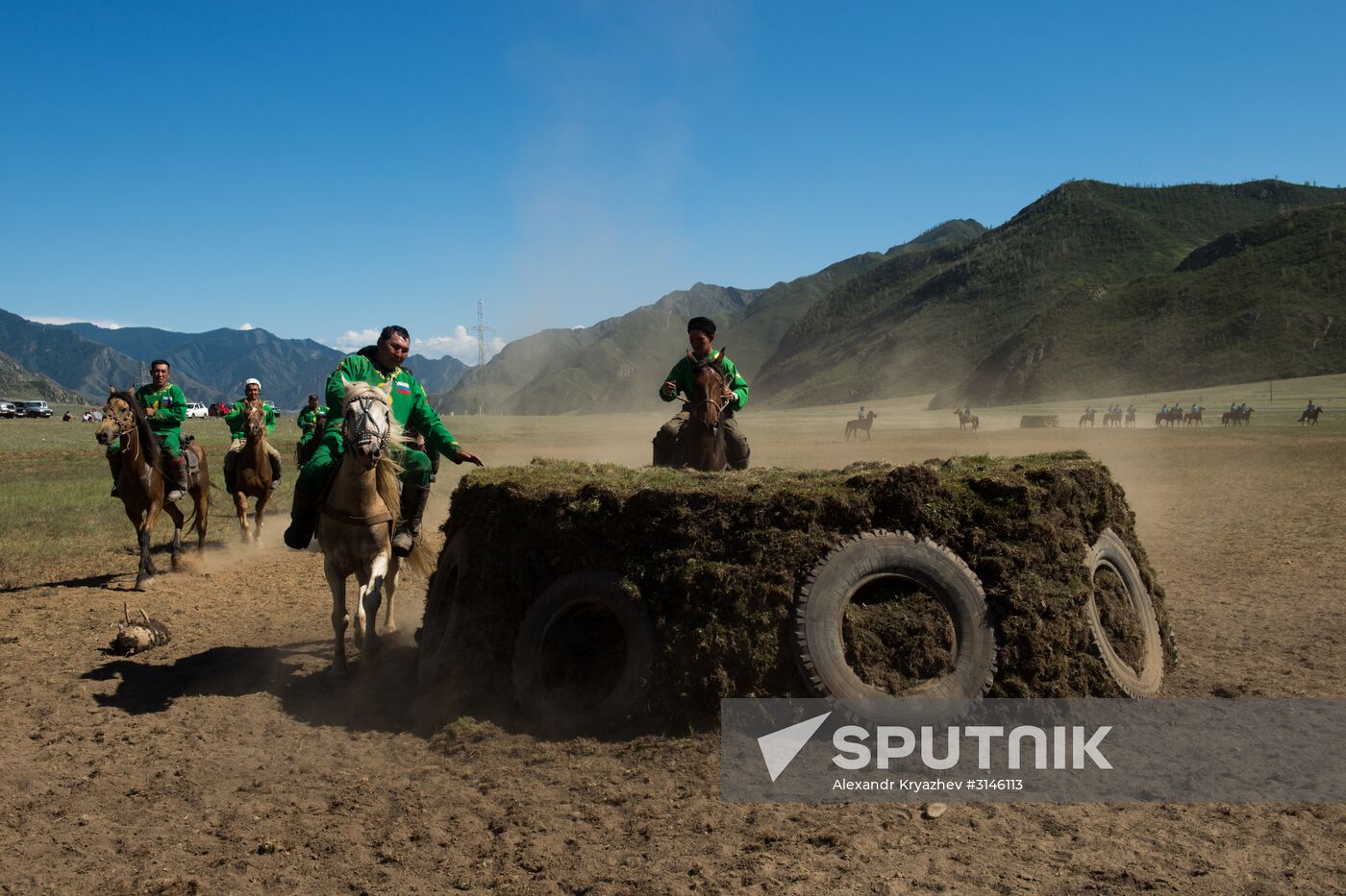 Kok-Boru traditional equestrian tournament in Altai Republic