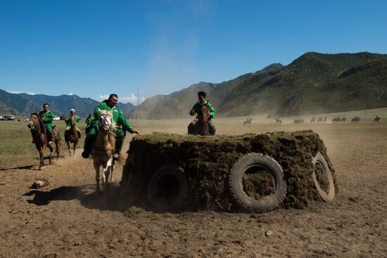Kok-Boru traditional equestrian tournament in Altai Republic