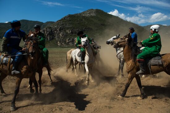 Kok-Boru traditional equestrian tournament in Altai Republic