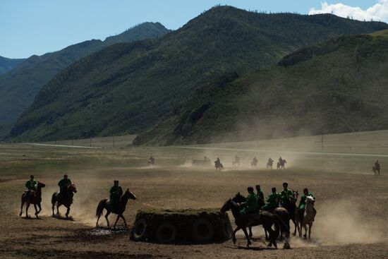 Kok-Boru traditional equestrian tournament in Altai Republic