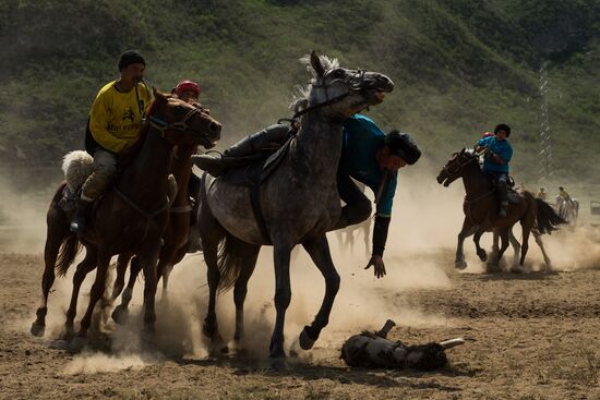 Kok-Boru traditional equestrian tournament in Altai Republic