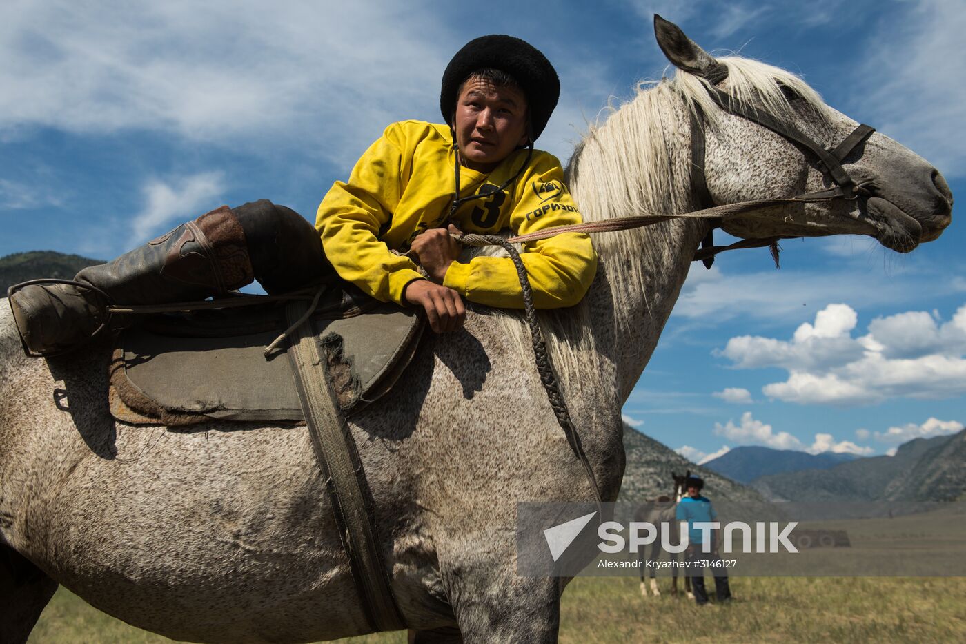Kok-Boru traditional equestrian tournament in Altai Republic