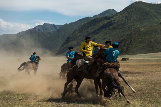 Kok-Boru traditional equestrian tournament in Altai Republic