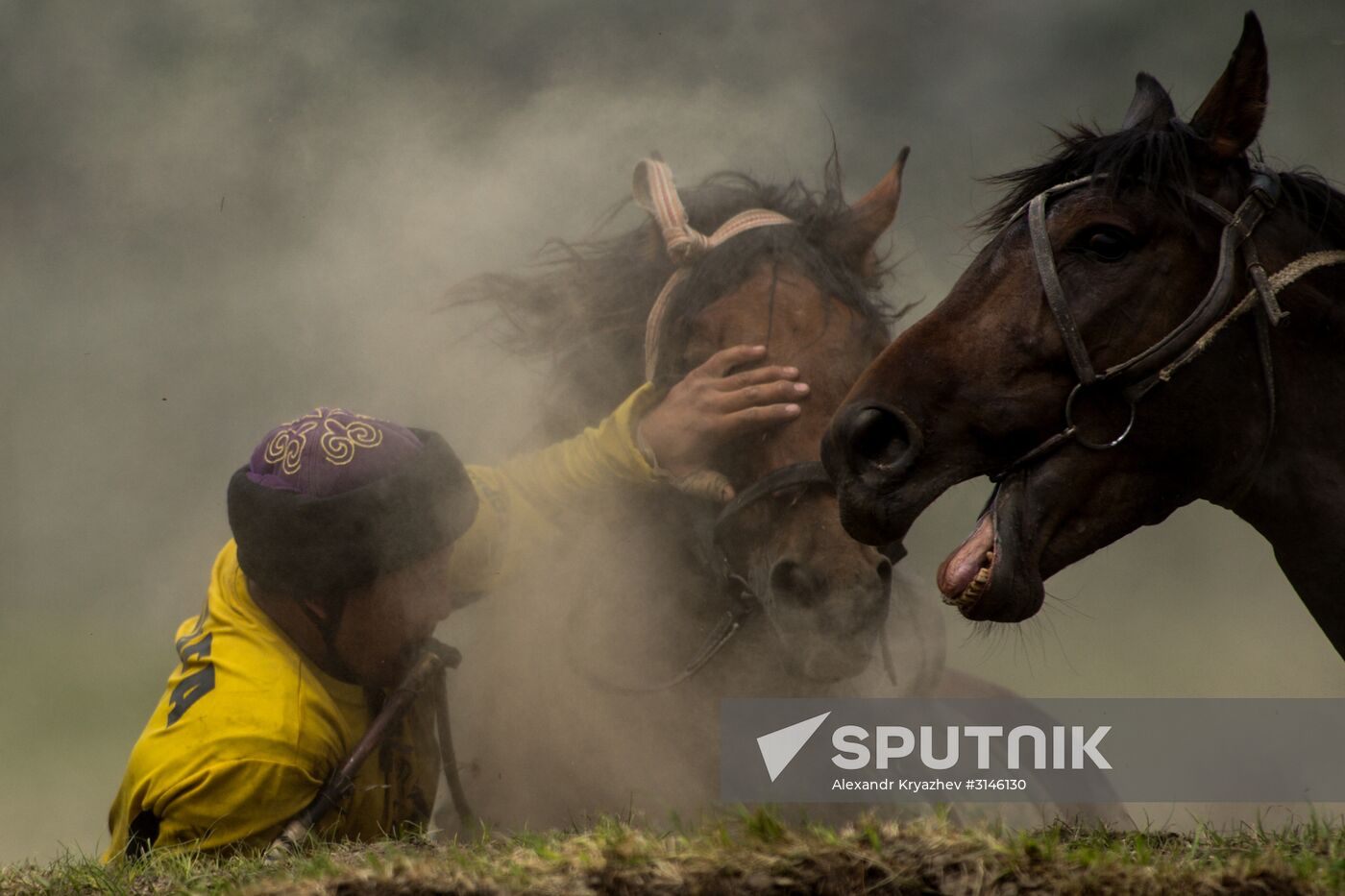 Kok-Boru traditional equestrian tournament in Altai Republic