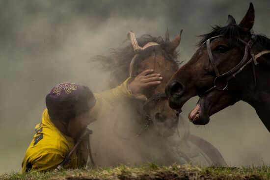 Kok-Boru traditional equestrian tournament in Altai Republic