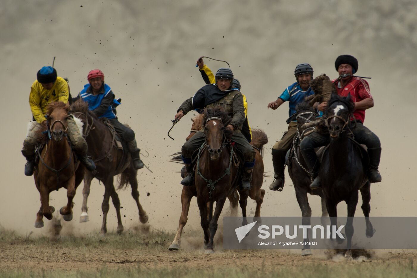 Kok-Boru traditional equestrian tournament in Altai Republic
