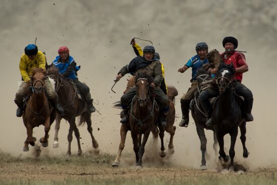 Kok-Boru traditional equestrian tournament in Altai Republic