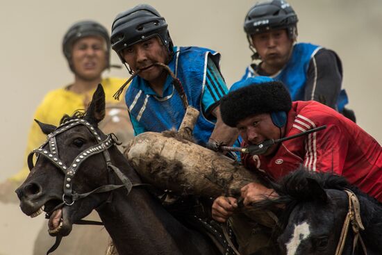 Kok-Boru traditional equestrian tournament in Altai Republic