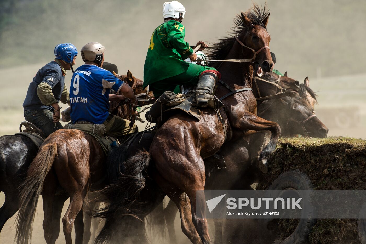 Kok-Boru traditional equestrian tournament in Altai Republic