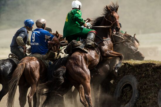 Kok-Boru traditional equestrian tournament in Altai Republic