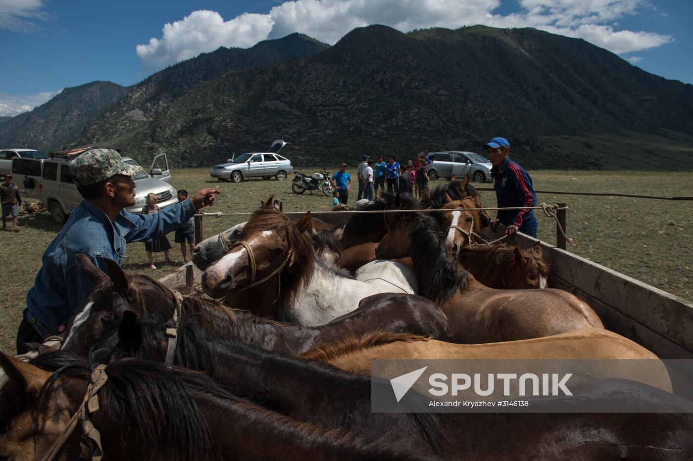 Kok-boru ethnic game tournament in Altai Republic