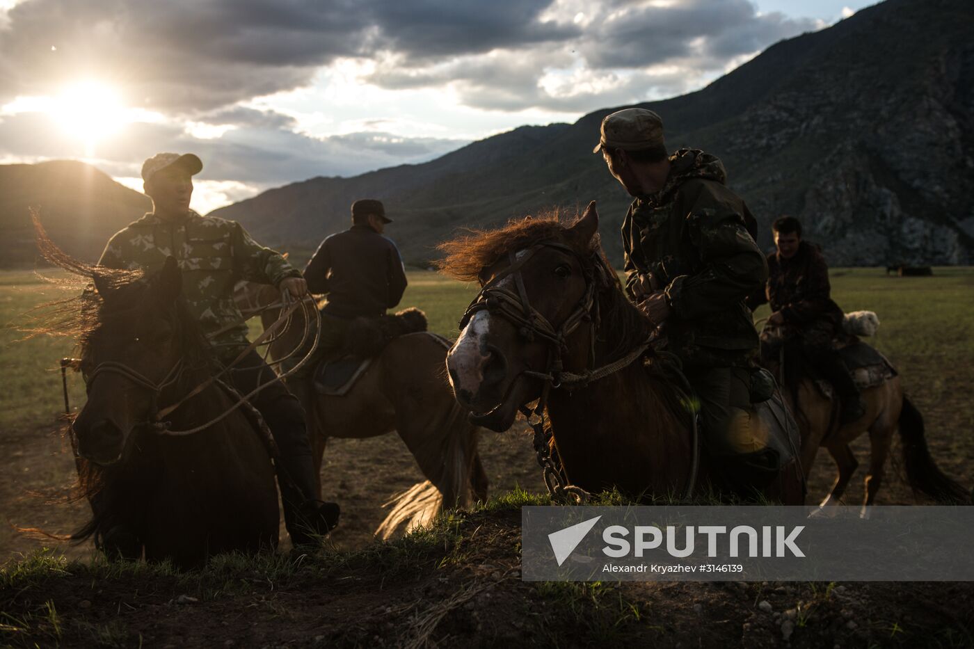 Kok-boru ethnic game tournament in Altai Republic