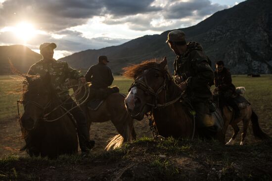 Kok-boru ethnic game tournament in Altai Republic