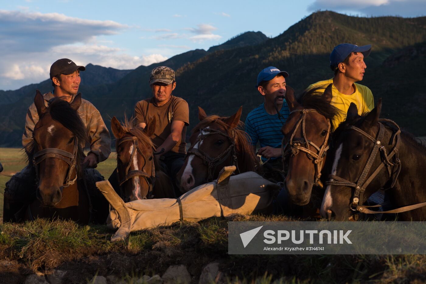Kok-Boru traditional equestrian tournament in Altai Republic