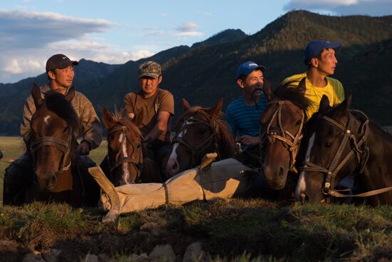 Kok-Boru traditional equestrian tournament in Altai Republic