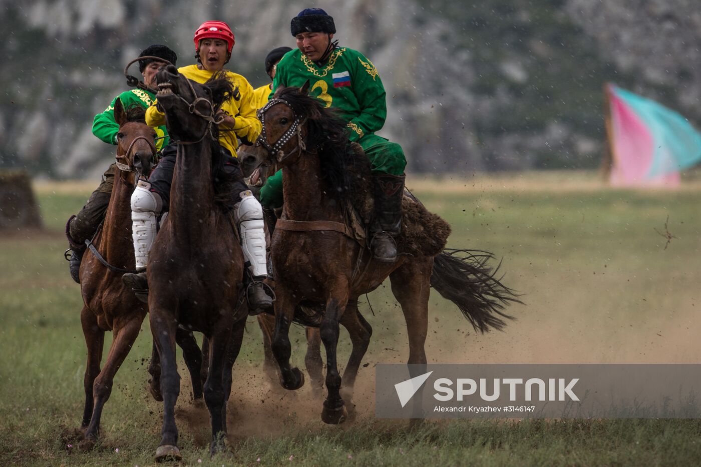 Kok-Boru traditional equestrian tournament in Altai Republic