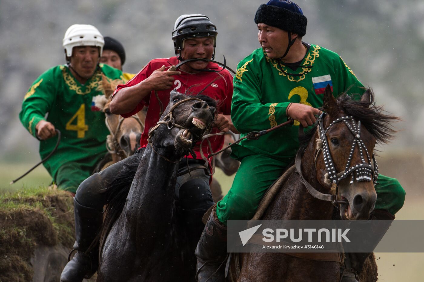 Kok-Boru traditional equestrian tournament in Altai Republic